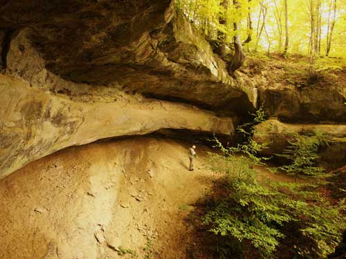 Foto Arcul SV-V al abriului de la Piatra Hantoii (c) Petru Goja